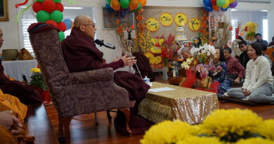 Vài hình ảnh Mừng Tuổi Ngài Thiền Sư Khippapanno Kim Triệu vào mồng 2 Tết Giáp Thìn vào ngày 11 tháng 2 năm 2024 tại Thích Ca Thiền Viện